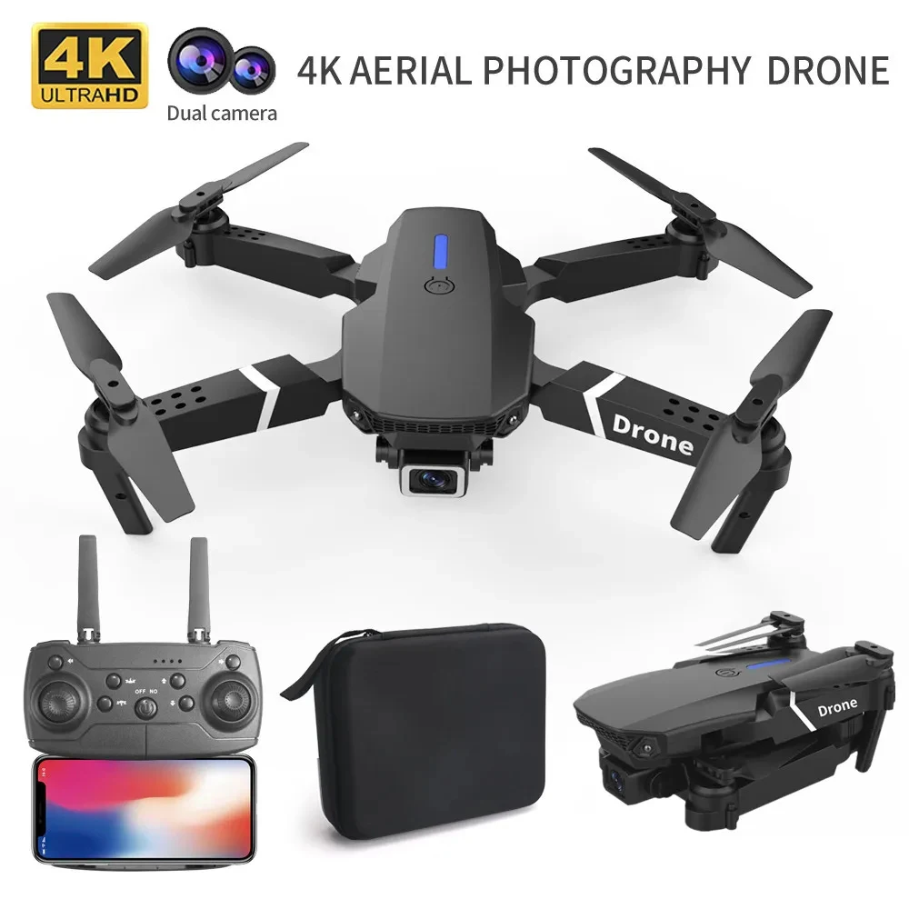 Professional Drone E88 4K Wide - Drone Camera Wide Angle review and price